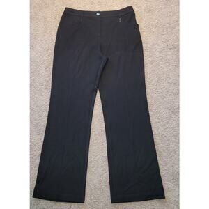 VTG St John Sport Black Trousers Sz 8 Luxe Designer Y2K